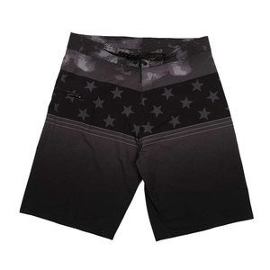 Burnside Black Stars Stripes Diamond Dobby Shorts